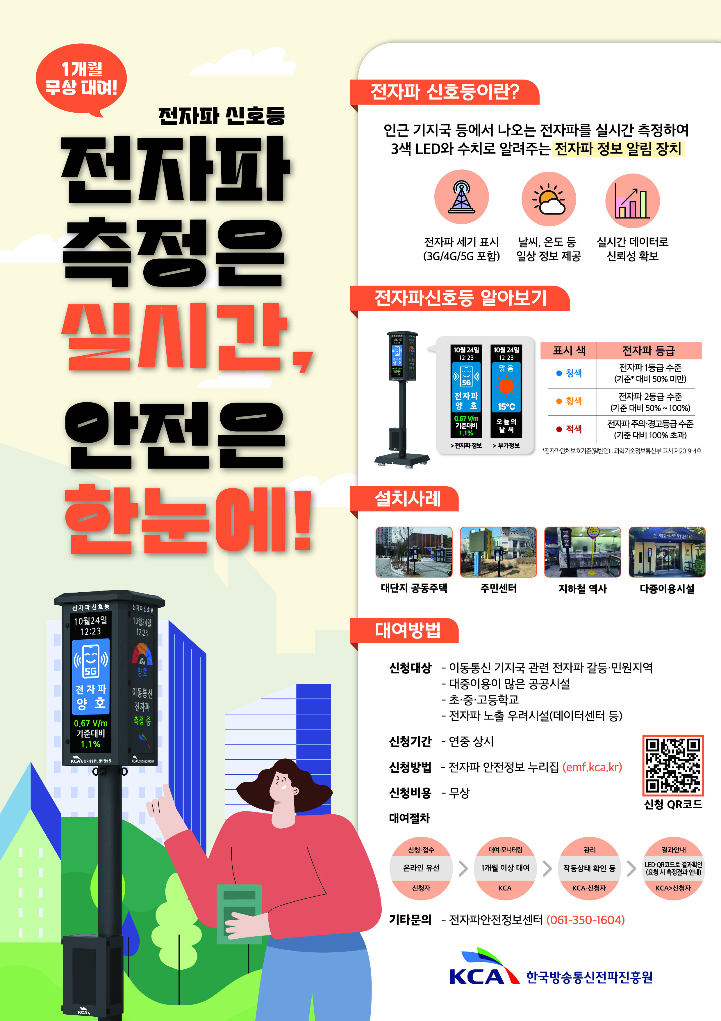전자파 신호등 홍보물